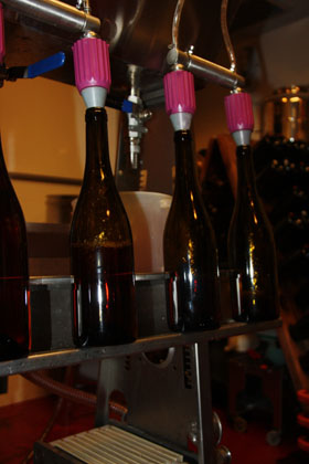 Filtrado y embotellado vinos blanco. tinto y rosado