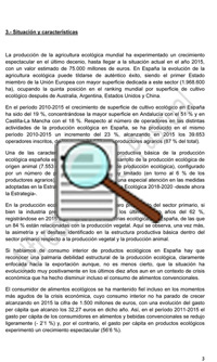 Enominer. Artículo sobre la agricultura ecológica española hasta 2020