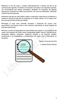 Enominer. Artículo Principales propuestas de los partidos políticos sobre el medio rural para las elecciones generales del 28 de abril de 2019. 