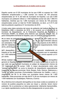 Enominer. La despoblación en el medio rural no cesa 