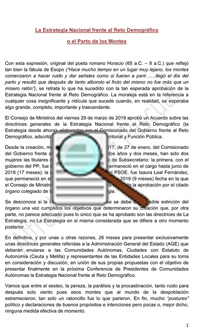 Enominer. La Estrategia Nacional frente al Reto Demográfico o el Parto de los Montes 